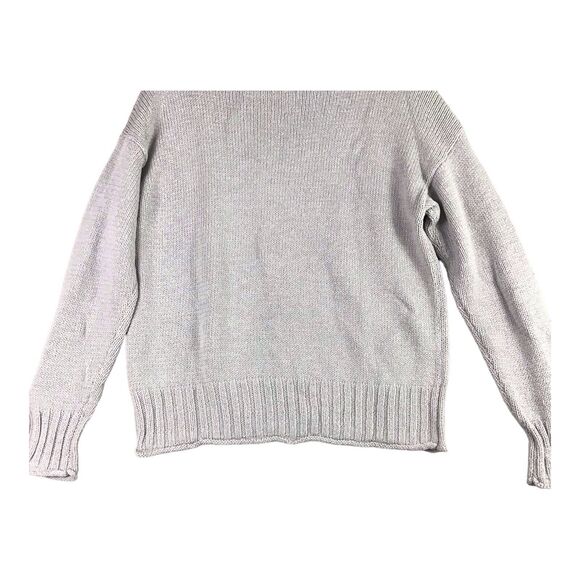 1.STATE Women’s Size L Gray Cotton Acrylic Knit Pullover Sweater Long Sleeve NWT - Picture 16 of 16